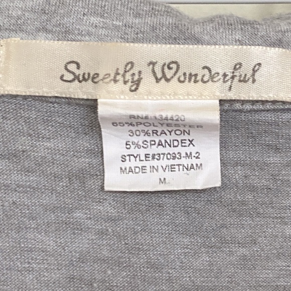 Sweetly Wonderful Heather Grey Soft Knit - Picture 4 of 6